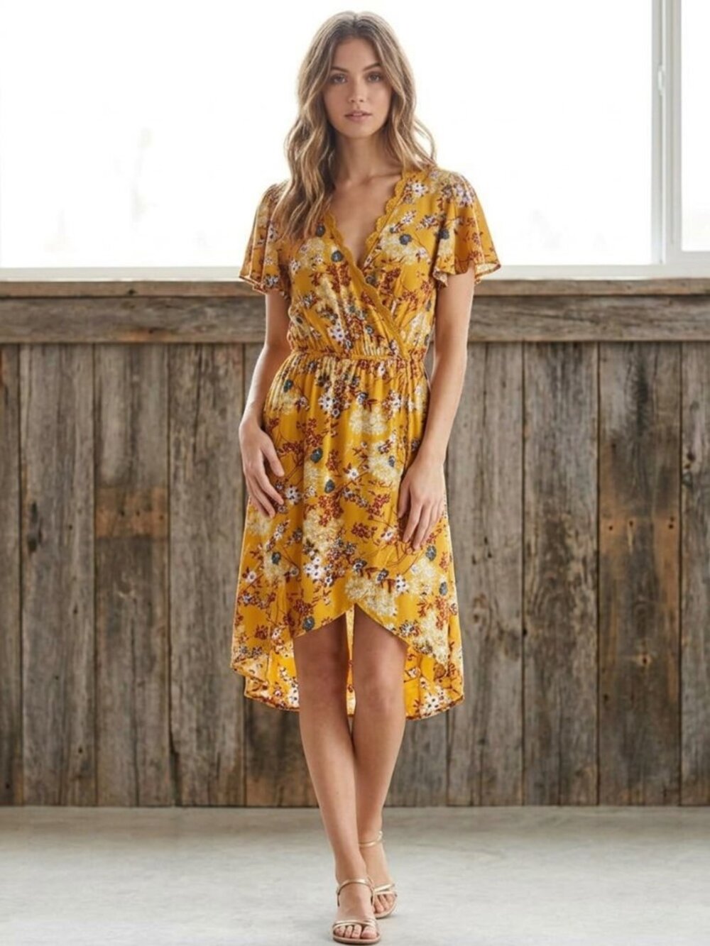 BAND of Gypsies Size Small V-Neck Summer Dress